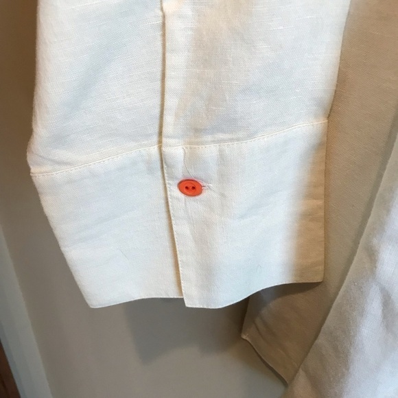 Coldwater Creek linen blend Button up Large - Picture 6 of 7